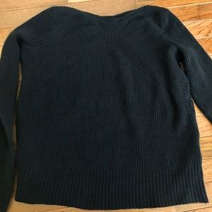 Madewell Black 100% Merino Wool Knit Sweater